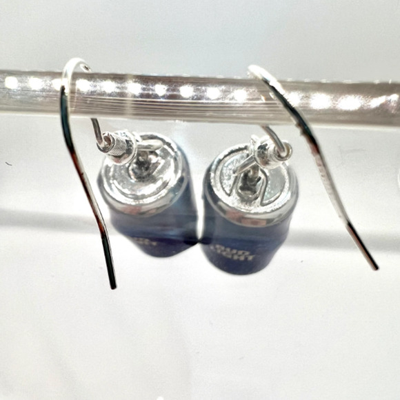 Bud Light Earrings - Beer Can Earrings - Alcohol Drink Earrings - Picture 4 of 10